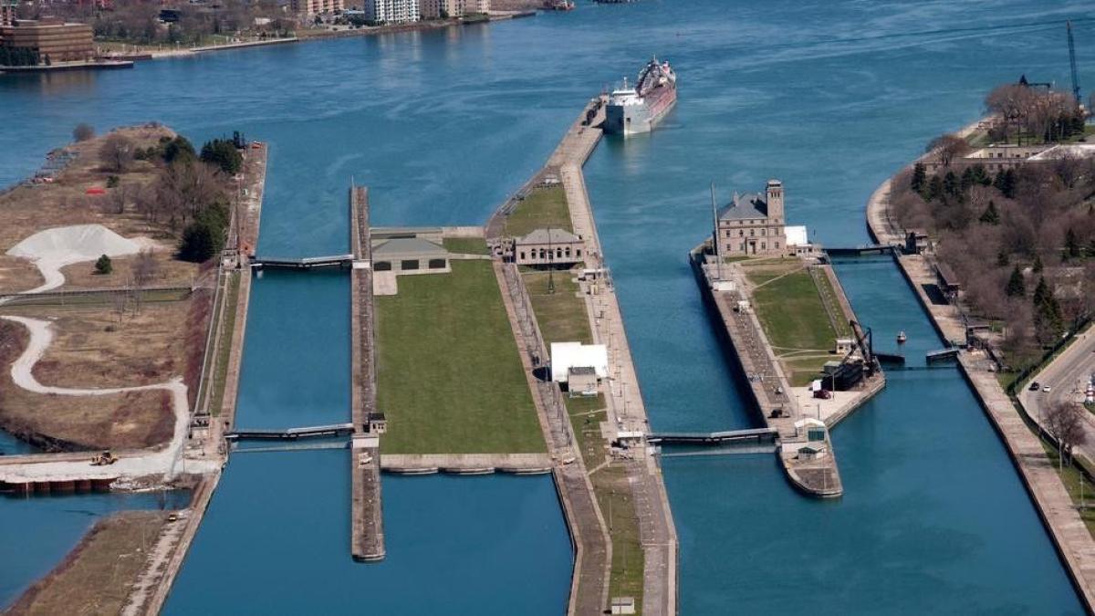 A picture of the Soo Locks