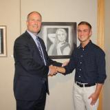 Rep. Moolenaar with Art Competition Winner Blake Groulx