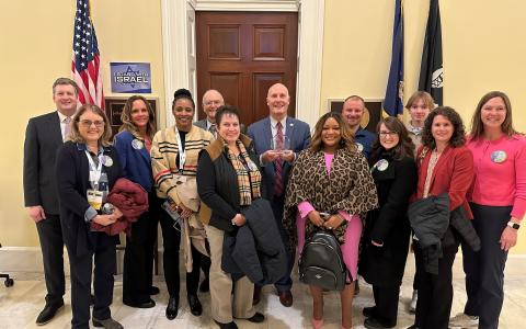 Congressman Moolenaar with Michigan Primary Care Association members after being presented with the Distinguished Community Health Center Advocacy Award. 