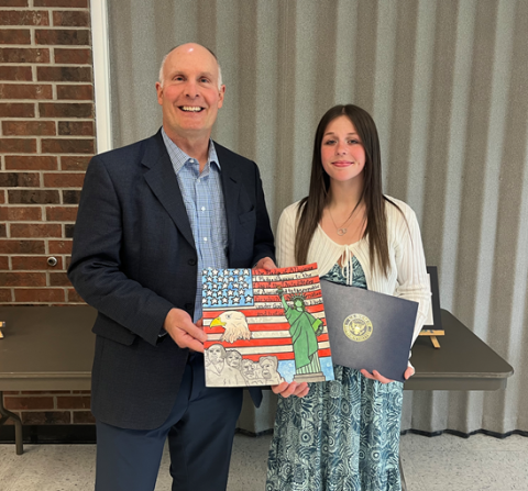 Congressman Moolenaar with Lillian Fray