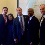 Photo of Representatives Moolenaar & Kildee With the Hekmati Family and Montel Williams